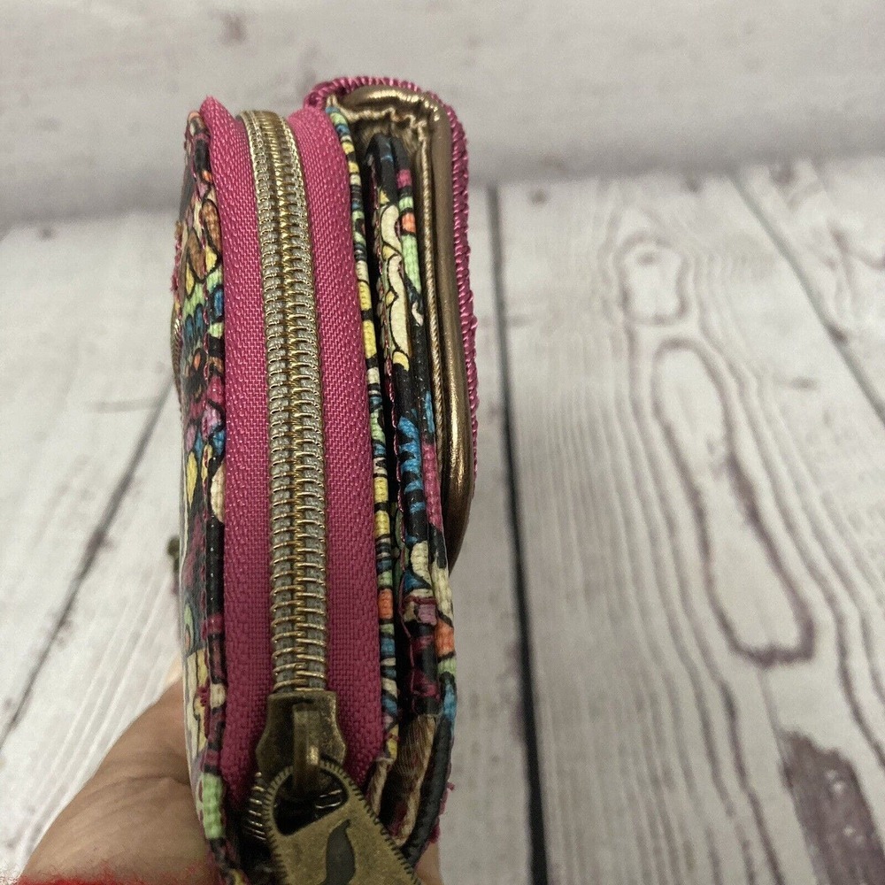 Sakroots Wallet Wristlet Bag Rectangle Colorful Aztec Multipockets Card Holder - Picture 3 of 8